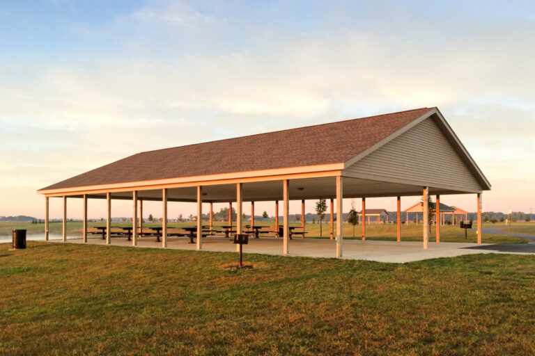 Commercial pavilion by Byler Builders